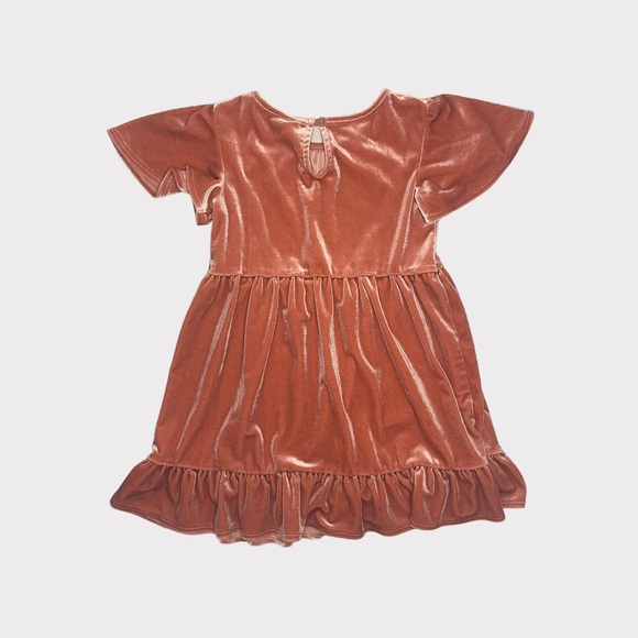 Old Navy Ruffle Bottom Velour Dress - Picture 4 of 4
